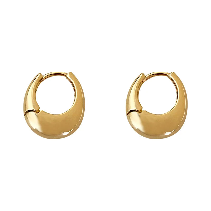 MEME , Silver and gold earrings for modern jewelry, prevent allergies